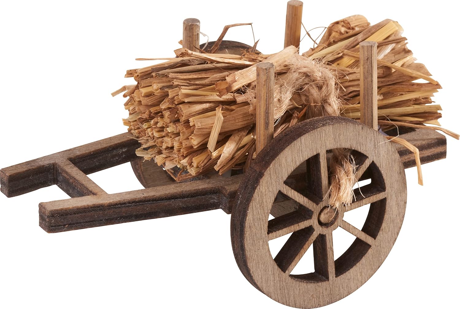 VBS Mini Straw Truck Wooden Decoration 7 x 4.5 x 4.5 cm
