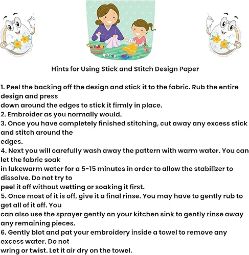 Miniatura 4 de Kit de patrones de bordado de dinosaurios, 22 divertidos patrones de bordado a mano solubles en agua por Peekaboo Porch on Sulky Stick n Stitch -