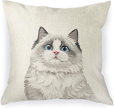 Ragdoll Decorative Throw Pillow Cushion Cover
