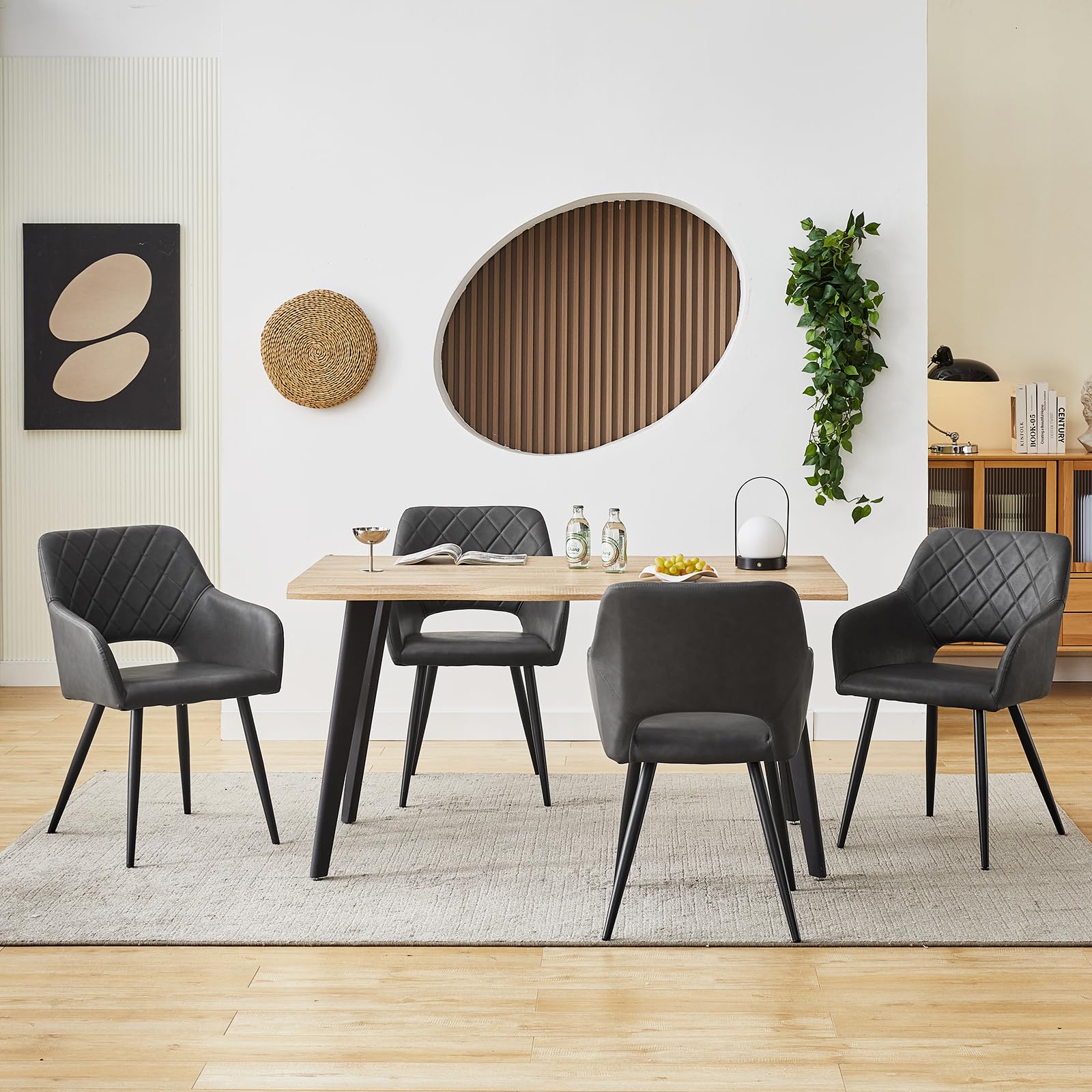 STOOLINK Set di 2 Sedie Sala da Pranzo, Sedia da Pranzo Imbottita in Velluto Moderna, Sedia da