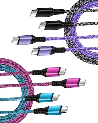 Android Auto USB C to C Charger Cable, iPhone 17 16 15 Pro Max 16e USB-C Extension Fast Charger Cable, 6FT Type C to Type C Car Charger Fast Charging Cord for Samsung Galaxy S26 S25 S24 S23 S22 Ultra