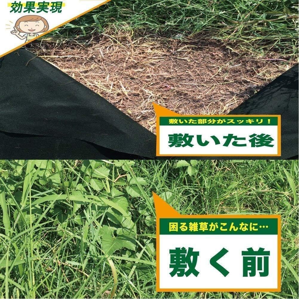 1mx10ｍ2個 防草シート 固定ピン40本&黒丸40枚付き 固定ピン40本&黒丸40枚付き 1mx10m2個 防草シート