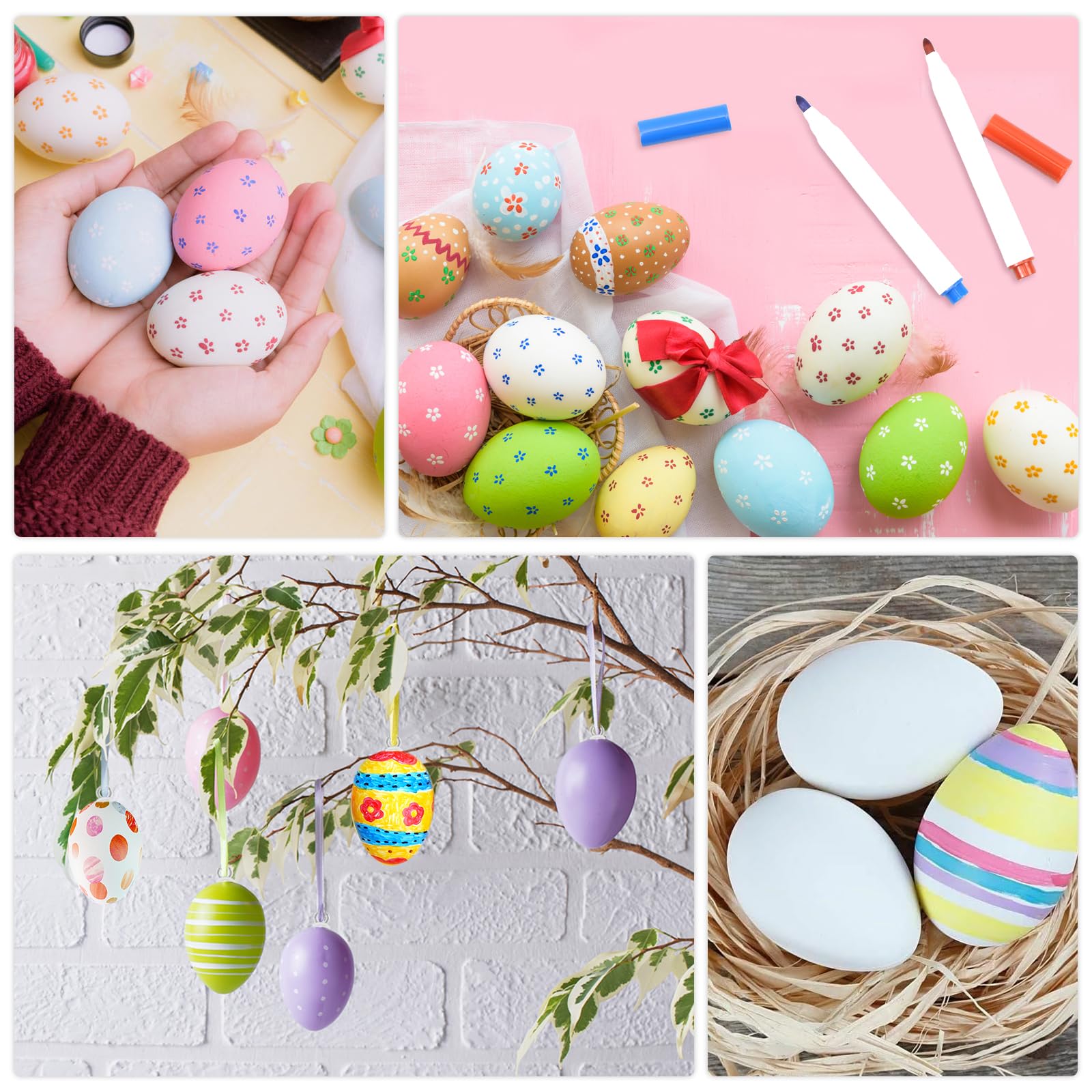 Uova di plastica - Decorazioni pasquali - Uova di Pasqua in plastica da