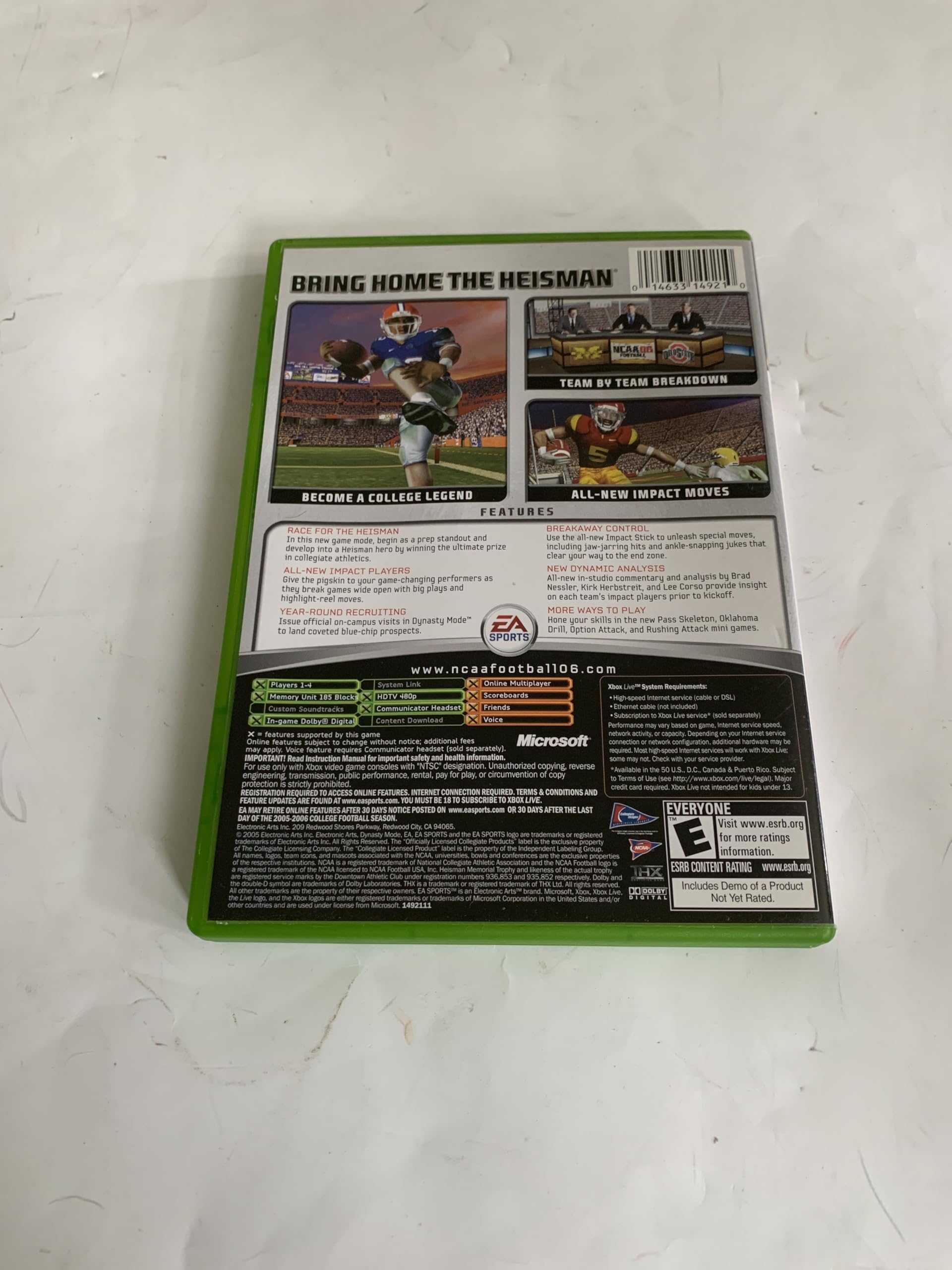 Amazon.com: NCAA Football 2006 - Xbox : Video Games