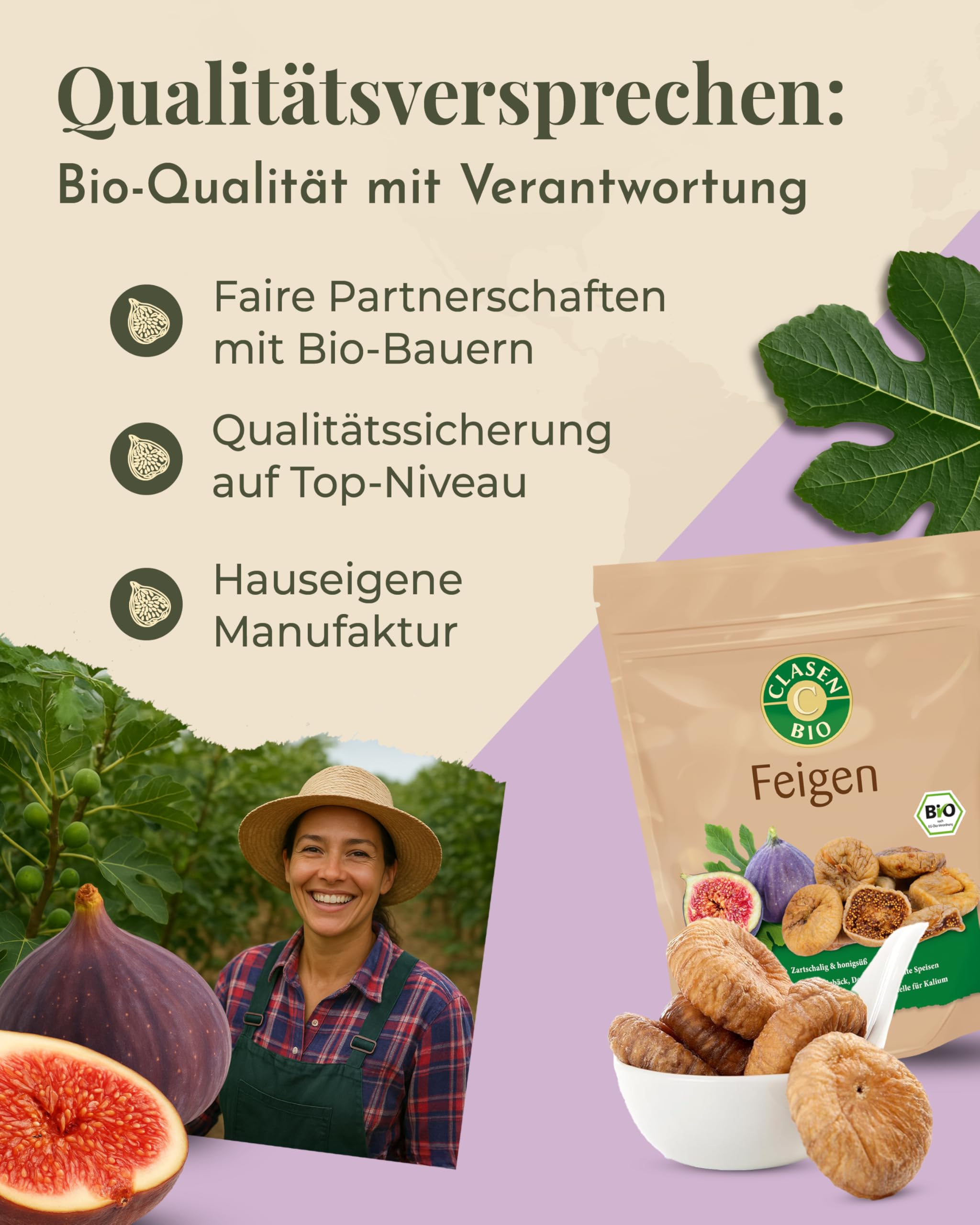 7x CLASEN BIO Feigen - 250g