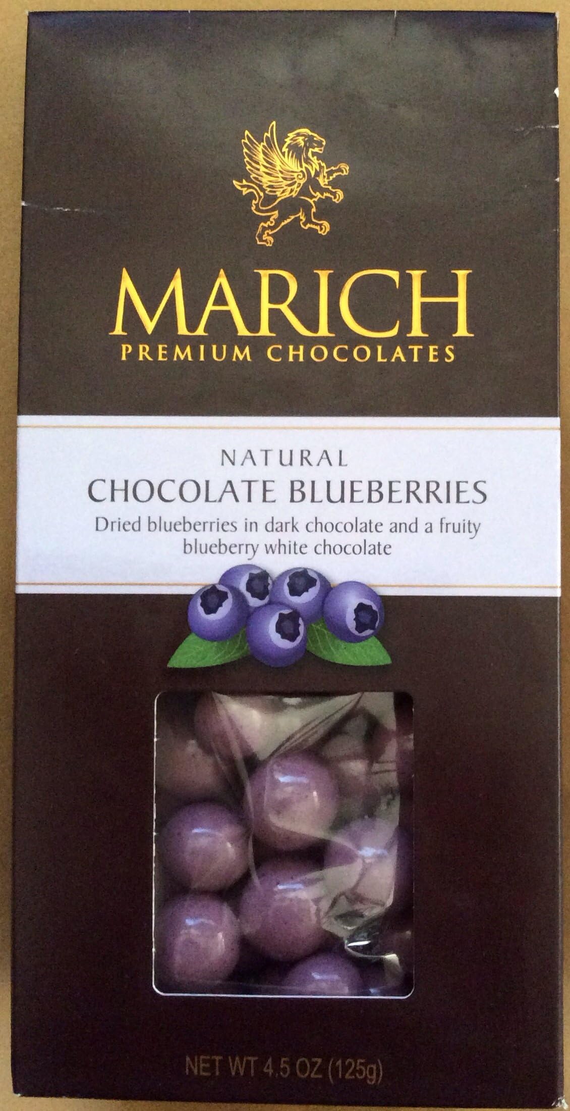 MARICH CONFECTIONERY Nat Choc Blueberries, 4.5 OZ