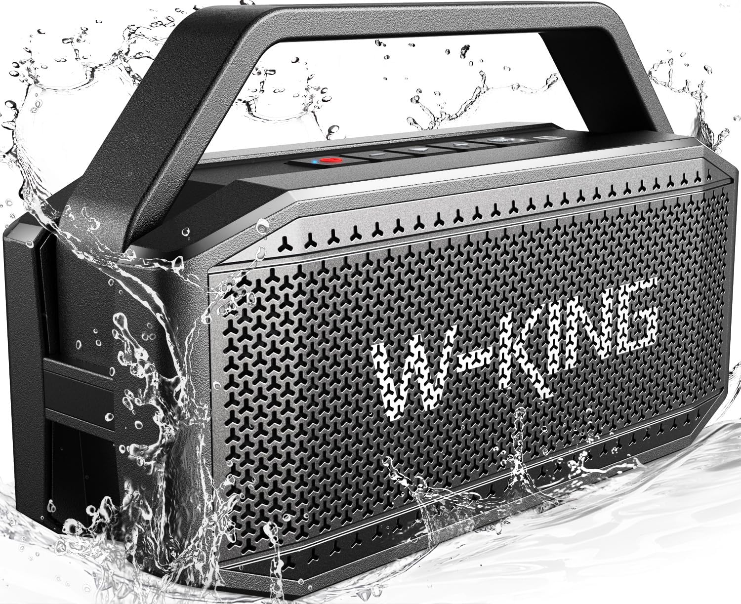 W-KING Loud Bluetooth Speaker, 100W Max IPX6 Portable Outdoor Speakers Bluetooth Wireless/60W Deep Bass Radiator/2 Subwoofer/2 Pairing/40H/TF/AUX/EQ, IPX6 Party Big Large Waterproof Speaker Boombox