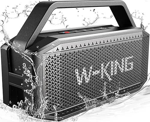 W-KING Loud Bluetooth Speaker, 100W Max IPX6 Portable Outdoor Speakers