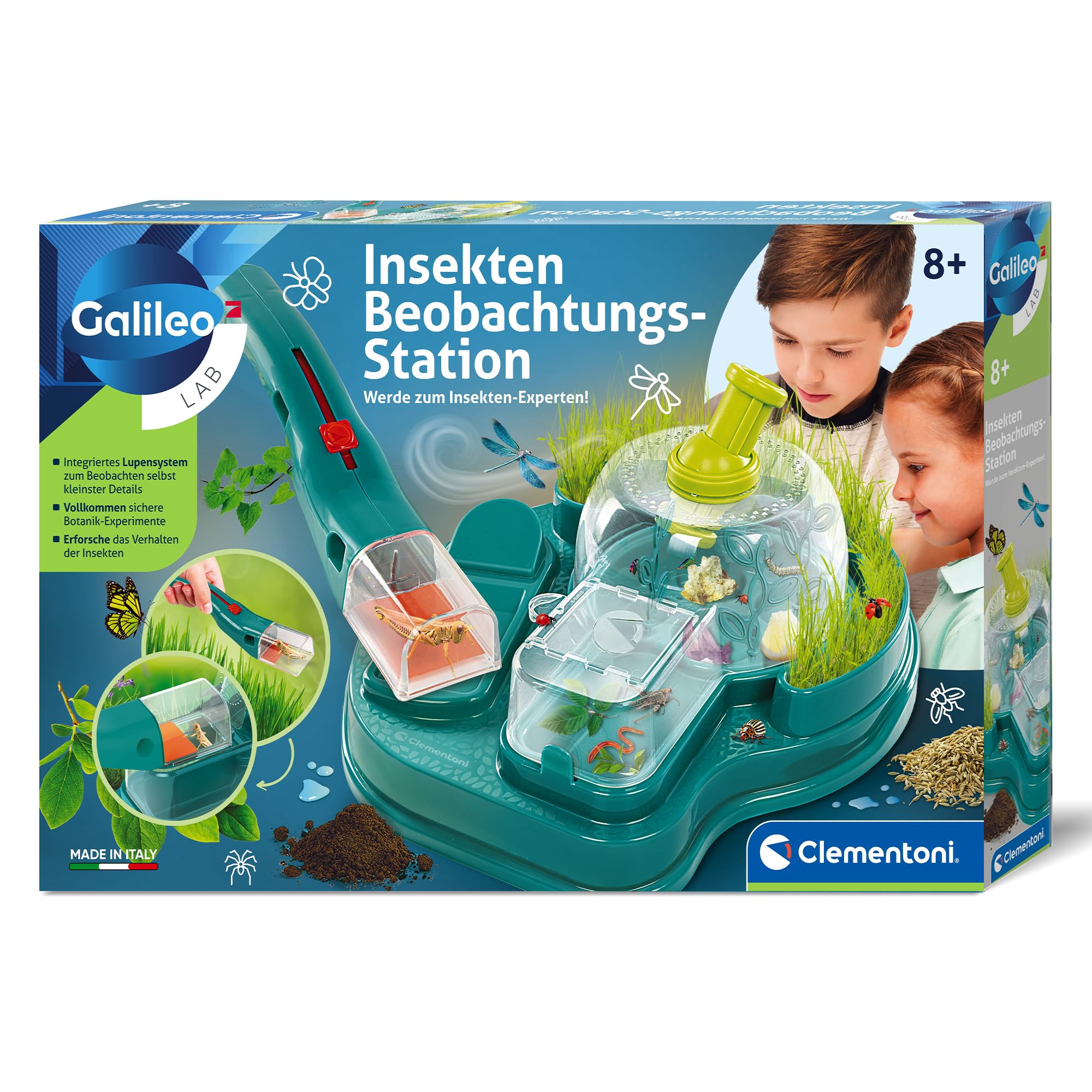 Galileo Lab Insekten Beobachtungs-Station - Forschungsstation für Insekten, Raupen & Schmetterlinge, mit Zubehör - Für Kinder ab 7 Jahren - 59460 von Clementoni