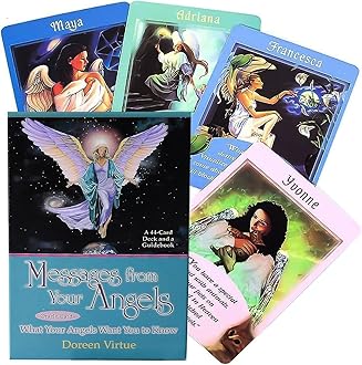Gayrrnel Romance Angel Oracle Card Deck,Tarot Cards for Beginners, 44 Romance Angel Oracle, Handmade, Ideal for Learning, Doreen Virtue's Rare Out of Print Set (Message Oracle)