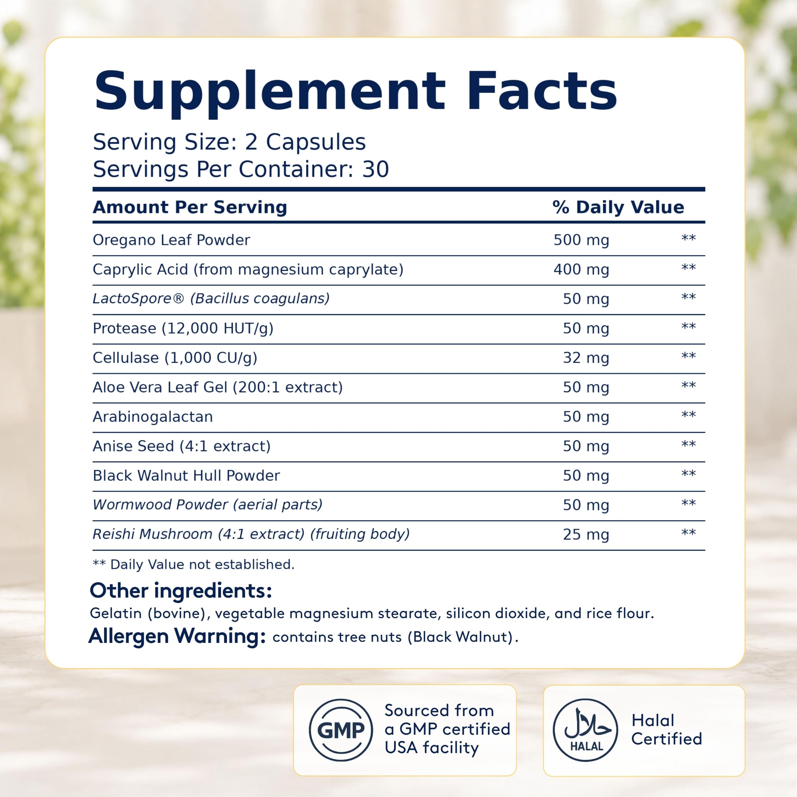 Youth & Tonic Candida Support, Balance, Caprylic Acid & Oregano 60 Capsules — Amazon image 9