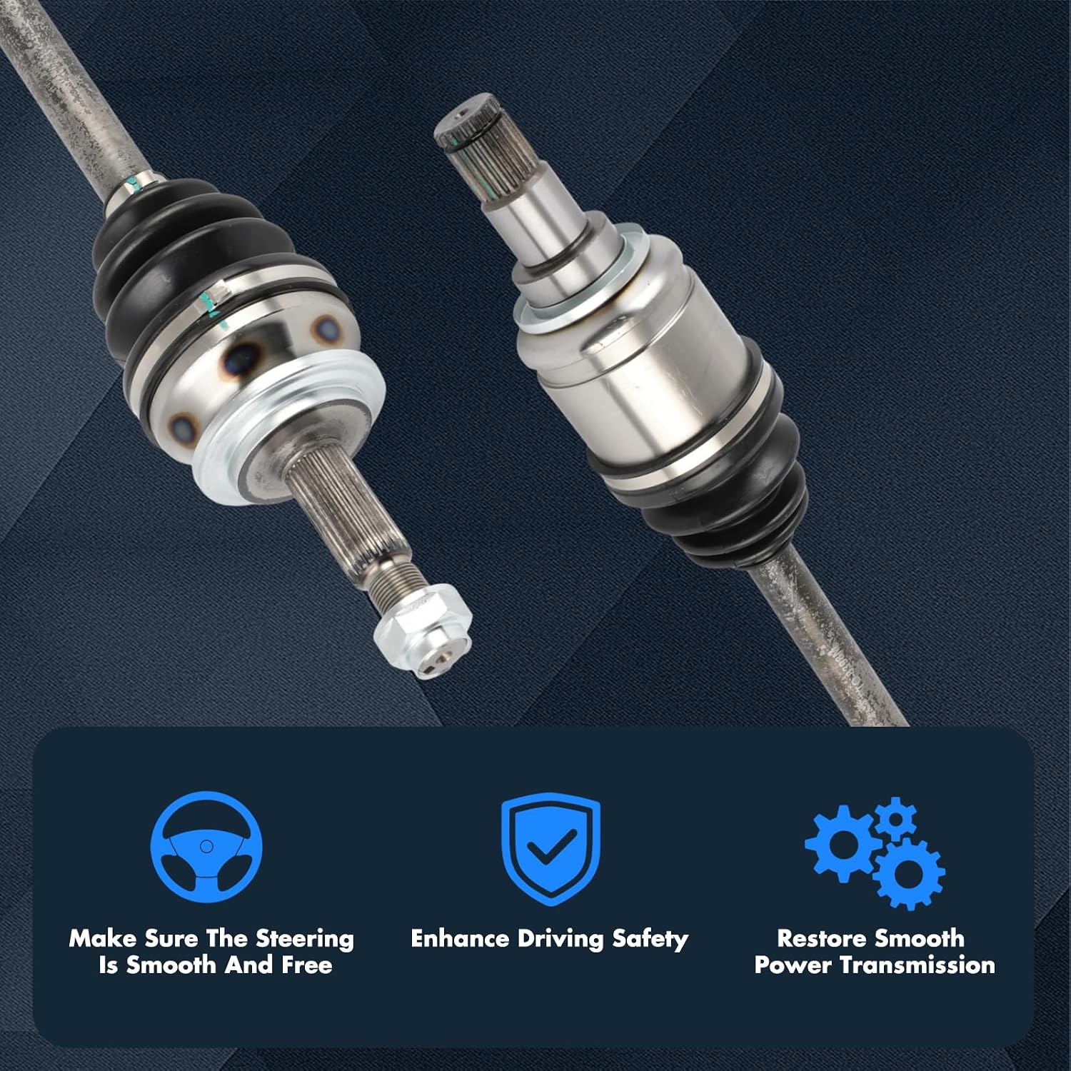 Front Left CV Axle Shaft Assembly Compatible for 2008 2009 2010 2011 2012 2013 2014 2015 for Scion xB 2.4L CV Axle OE 4342012760 NCV69542 665281 66-5281 4341012820 NCV69543 665282 66-5282