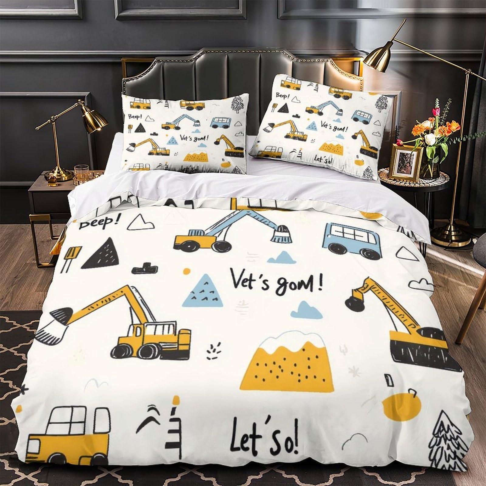 Housse de couette microfibre hypoallergénique et respirante 260x220 cm