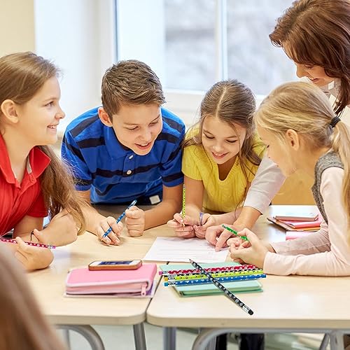 Miniatura 5 de Lápiz con estampado de patas, lápices de impresión de patas de perro, lápices de bienvenida a la escuela, 6 colores surtidos, lápices de patas de