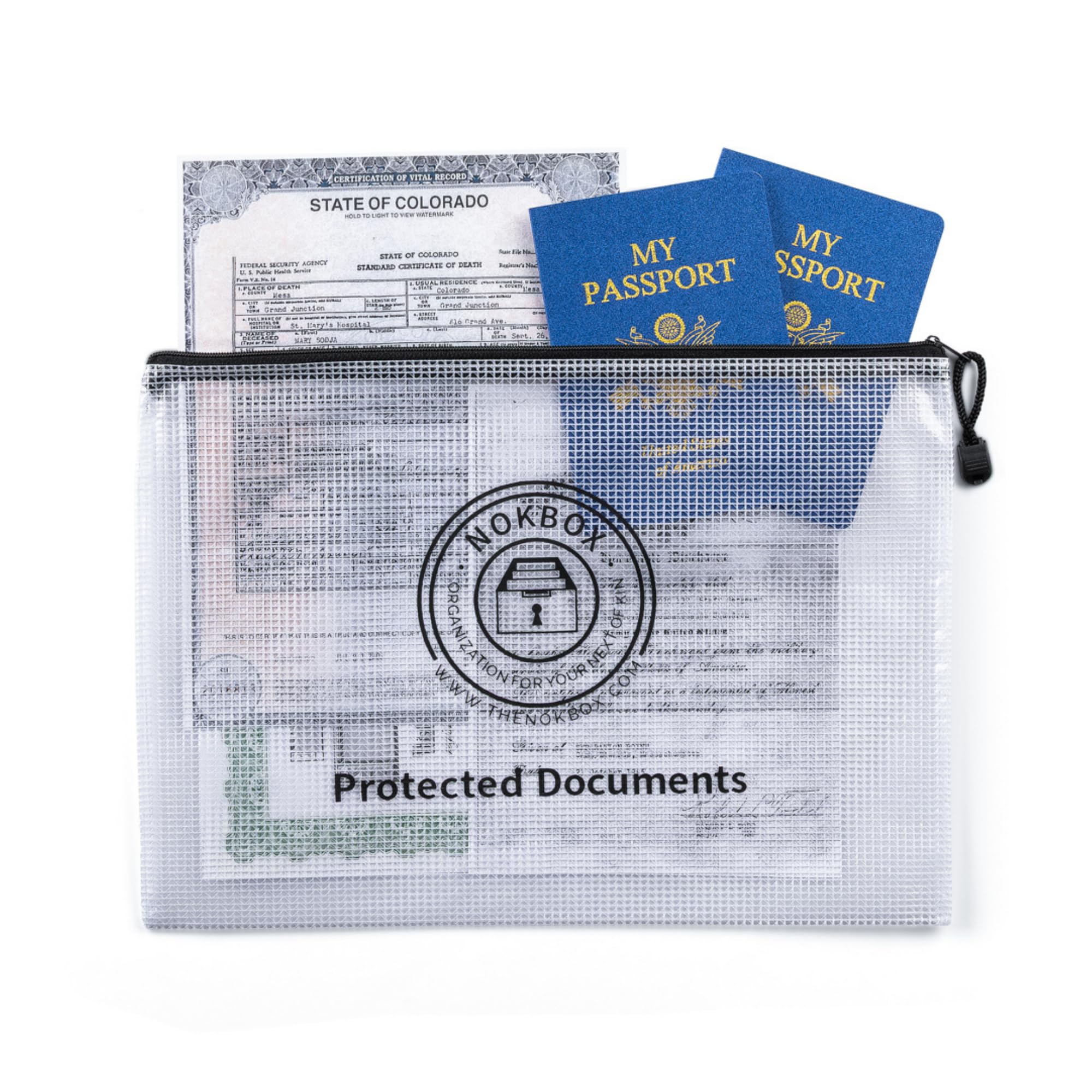 The Nokbox Lite - Organizador de planificación patrimonial y kit de emergencia | Organización del hogar y la oficina, organizador de documentos para familias, planificación de legado, familiar cercano