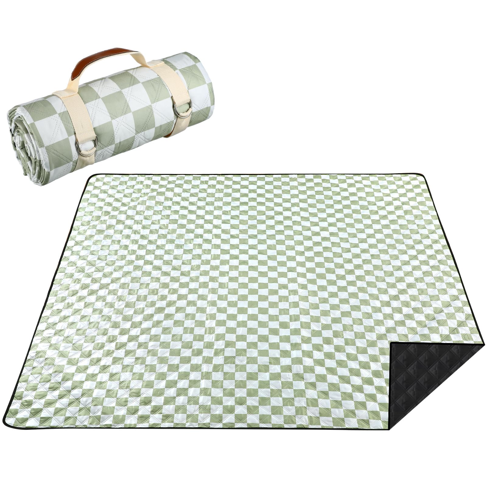 Extra Große Picknickdecke 224x224 Cm – Wasserdicht, Sandfest, Mit Tragetasche & 4 Heringen