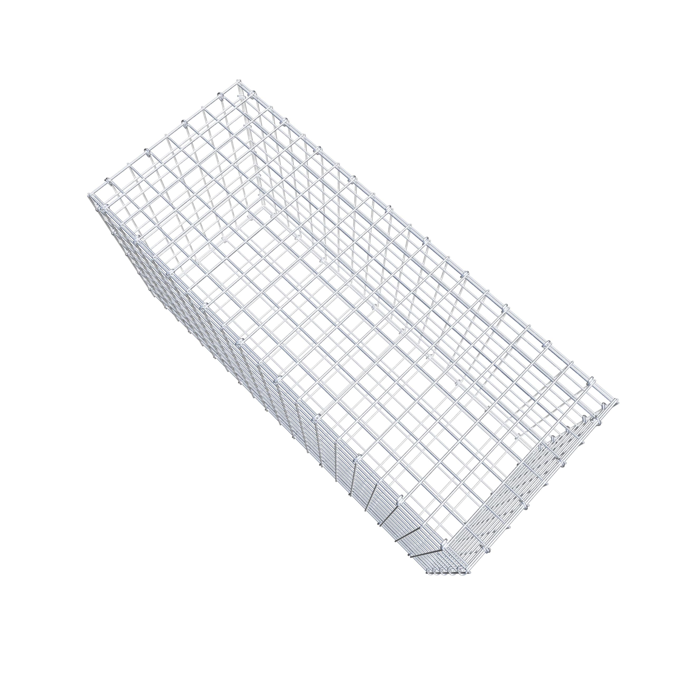 Gabiona Steinkorb-Gabione eckig, Maschenweite 5 x 5 cm, Tiefe 40 cm, Gabione 100 x 50 x 40 cm (L x H x T), C-Ring