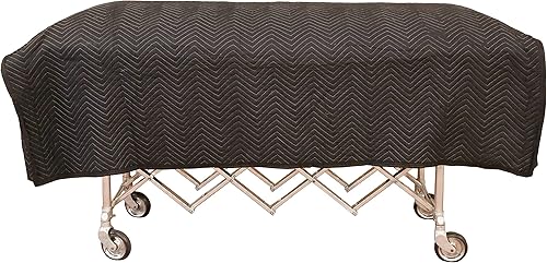 US Cargo Control Funda acolchada para ataúd, almohadilla para muebles color negro y blanco para mudanzaalmacenamiento, suministros esenciales de
