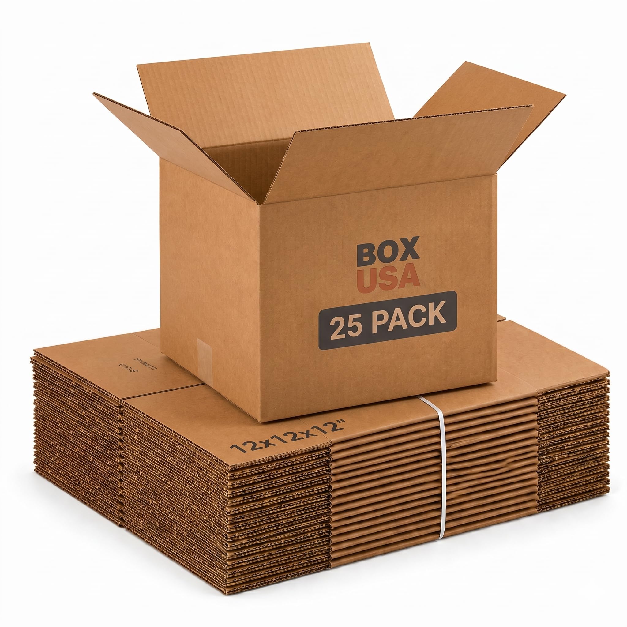 Photo 1 of BOX USA Cube Shipping Boxes 12"L x 12"W x 12"H (25-Pack) - Small Corrugated Cardboard Packaging Boxes for Shipping, Packing, Moving, and Storage at Home, Office, or Business
