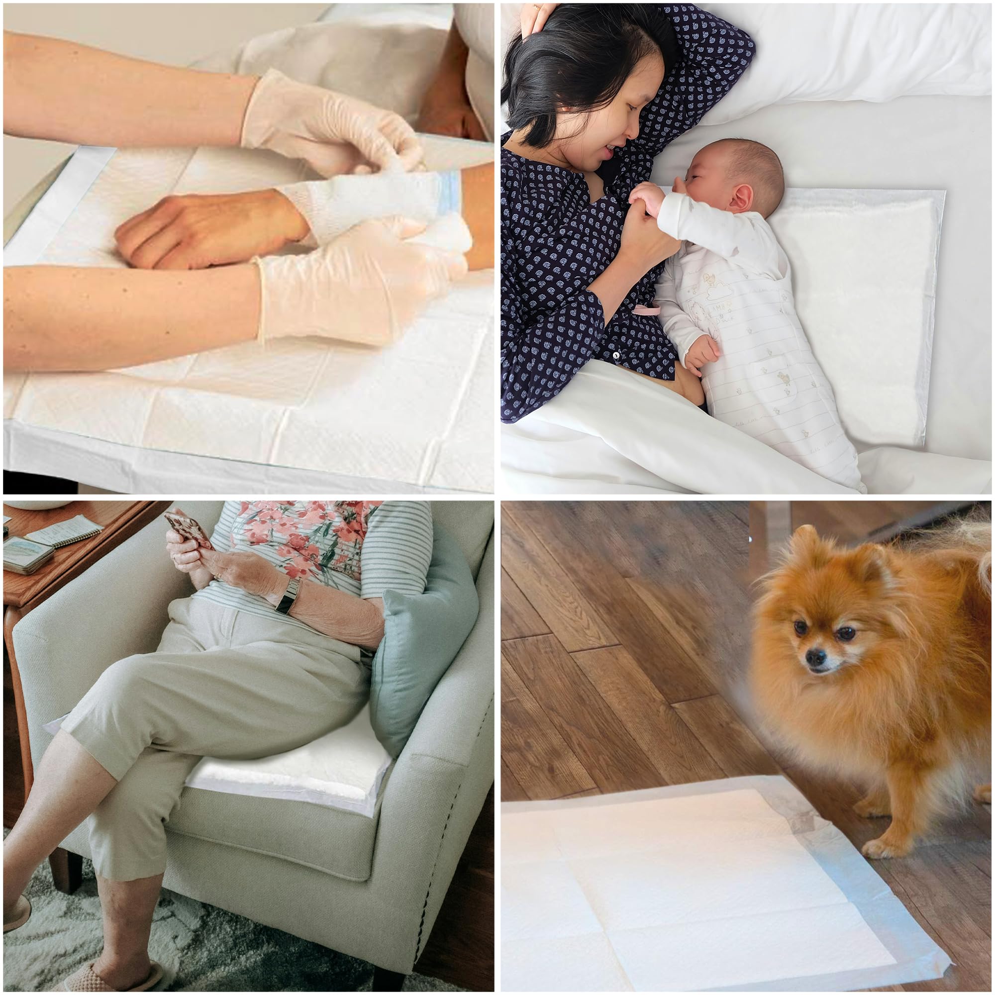 SABANINDAS Protector de Cama Extra, 60 x 90 cm | Pack 6 x 20 Un, Empapadores Desechables, Geriátrico, Para Adultos, Absorbente, Salvacamas