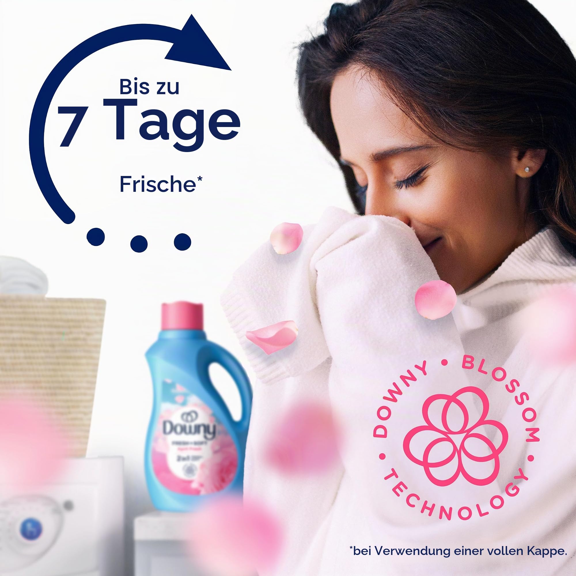 Downy Weichspüler Flüssig, April-frischer Duft, 4,140 ml, 190 Waschladungen, HE-kompatibel