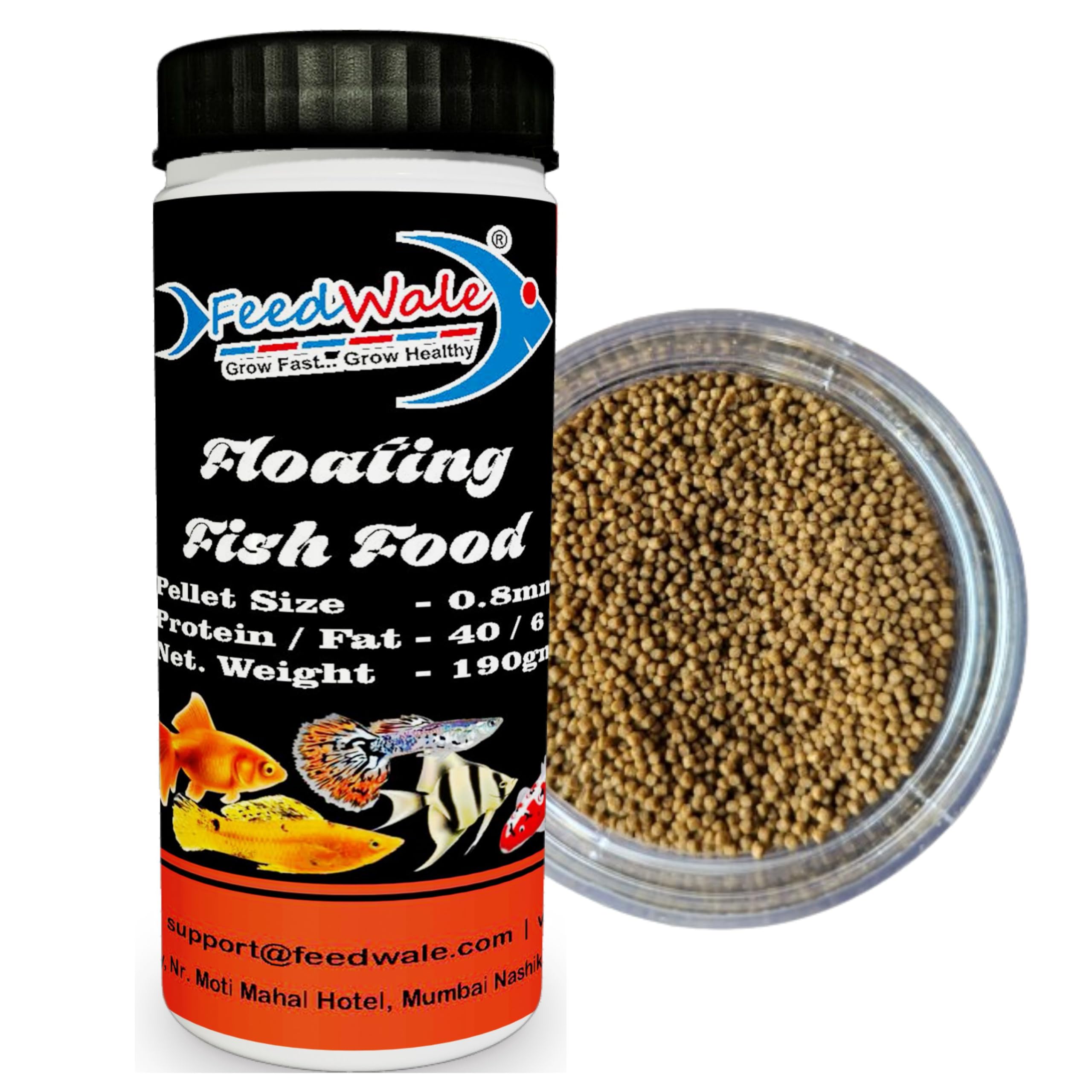 FeedWale Aquarium Fish Food, 0.8mm Pellets, 190gm, Suitable for Small Fish (B0CZ43R456) Amazon Price History, Amazon Price Tracker