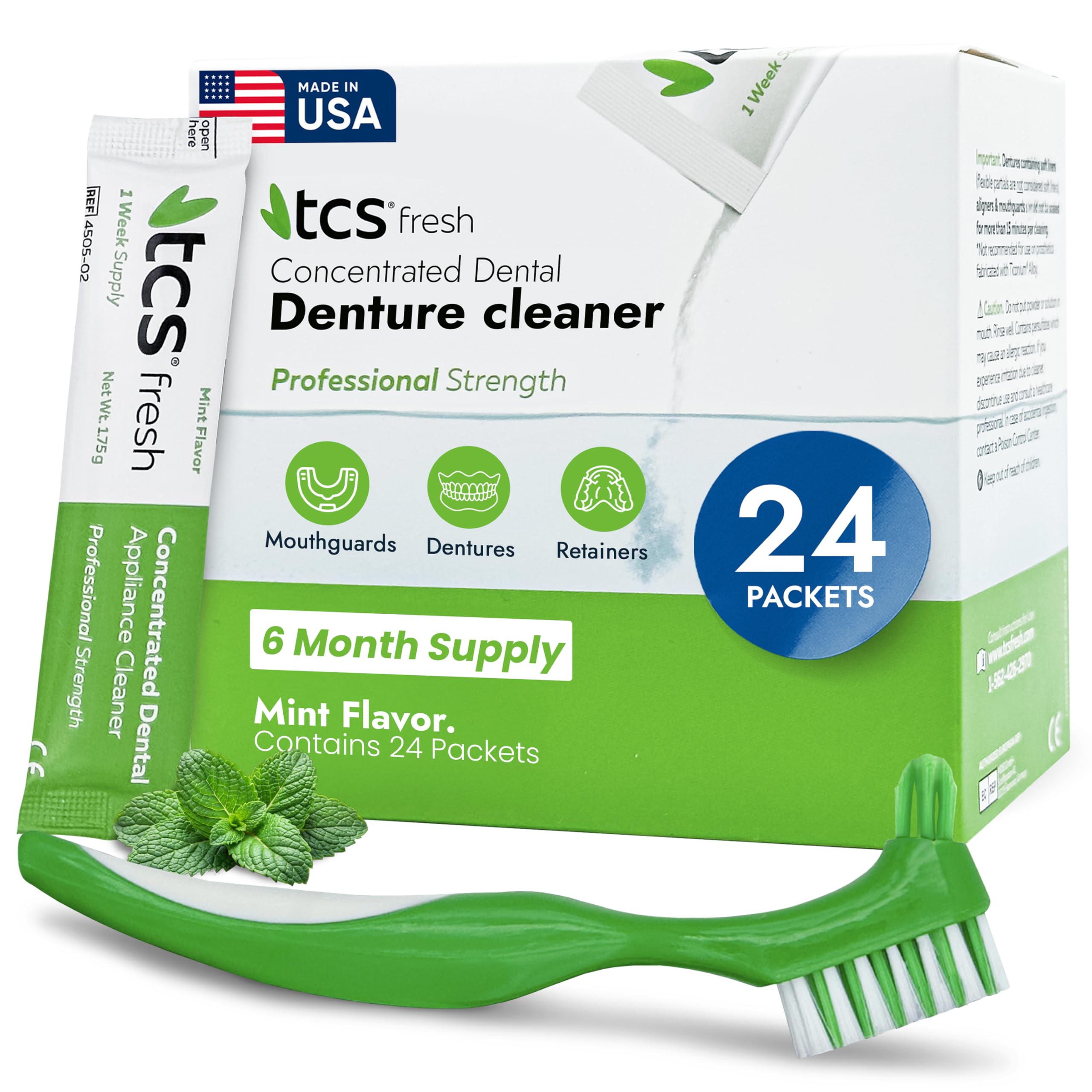 Amazon.com : TCS Fresh Concentrated Dental Appliance Cleaner Set