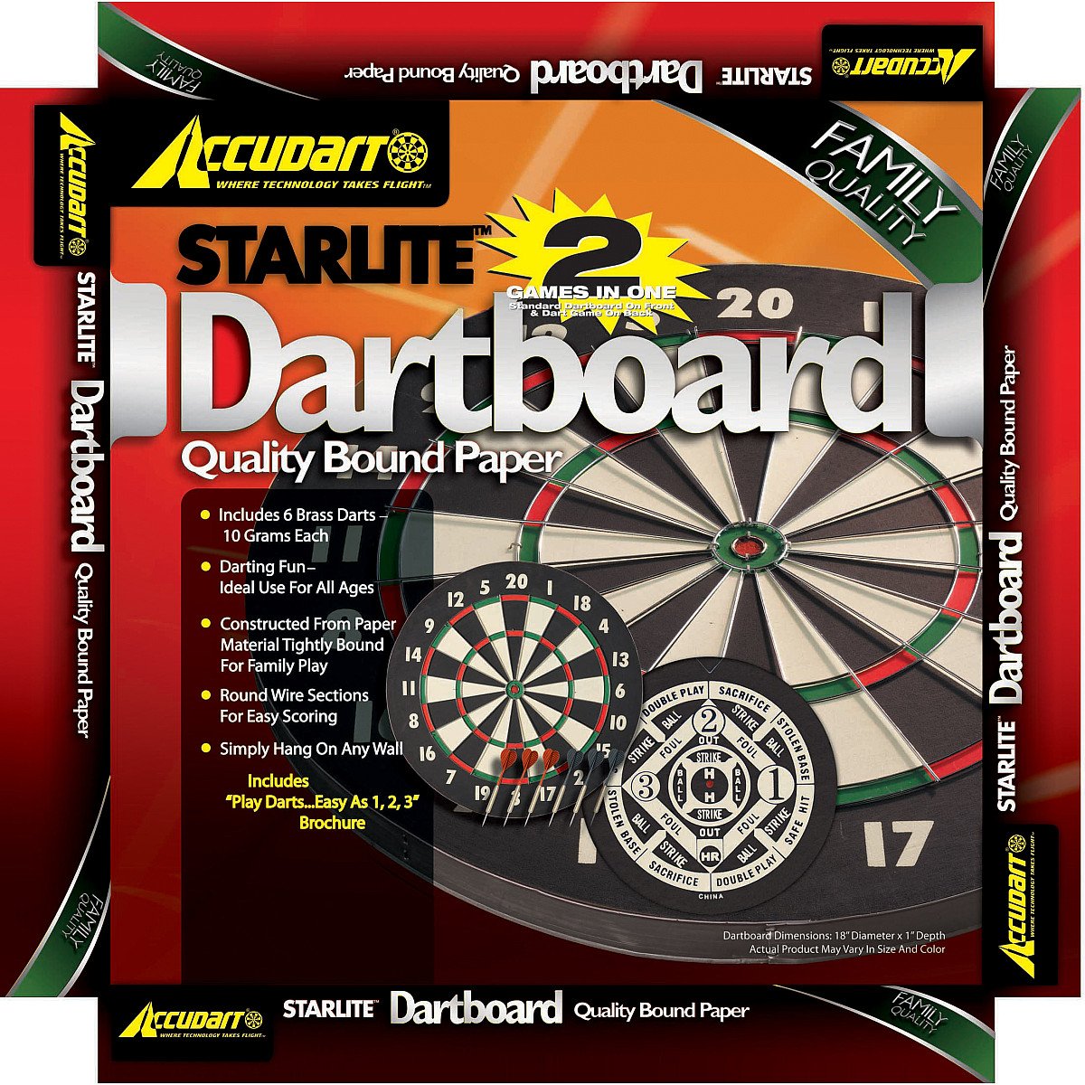 Amazon.com : Accudart 2-in-1 Starlite Quality-Bound Paper