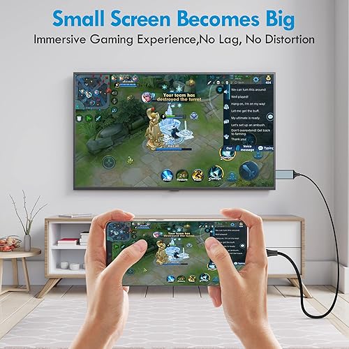 Miniatura 4 de Adaptador Lightning a HDMI  Cable HDMI para iPhone a TV  Compatible con iPhone 14, 13, 12, 11 y salida de YouTube a TV  con pantalla HD de 1080P