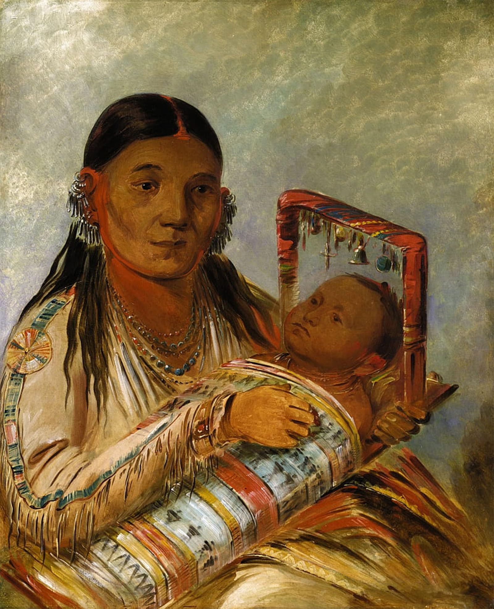 POSTERIIk Famous Print Pop Art Wall Art Graffiti Wife of Nót to Way by George Catlin Art Prints for Home Decor 60x90cm