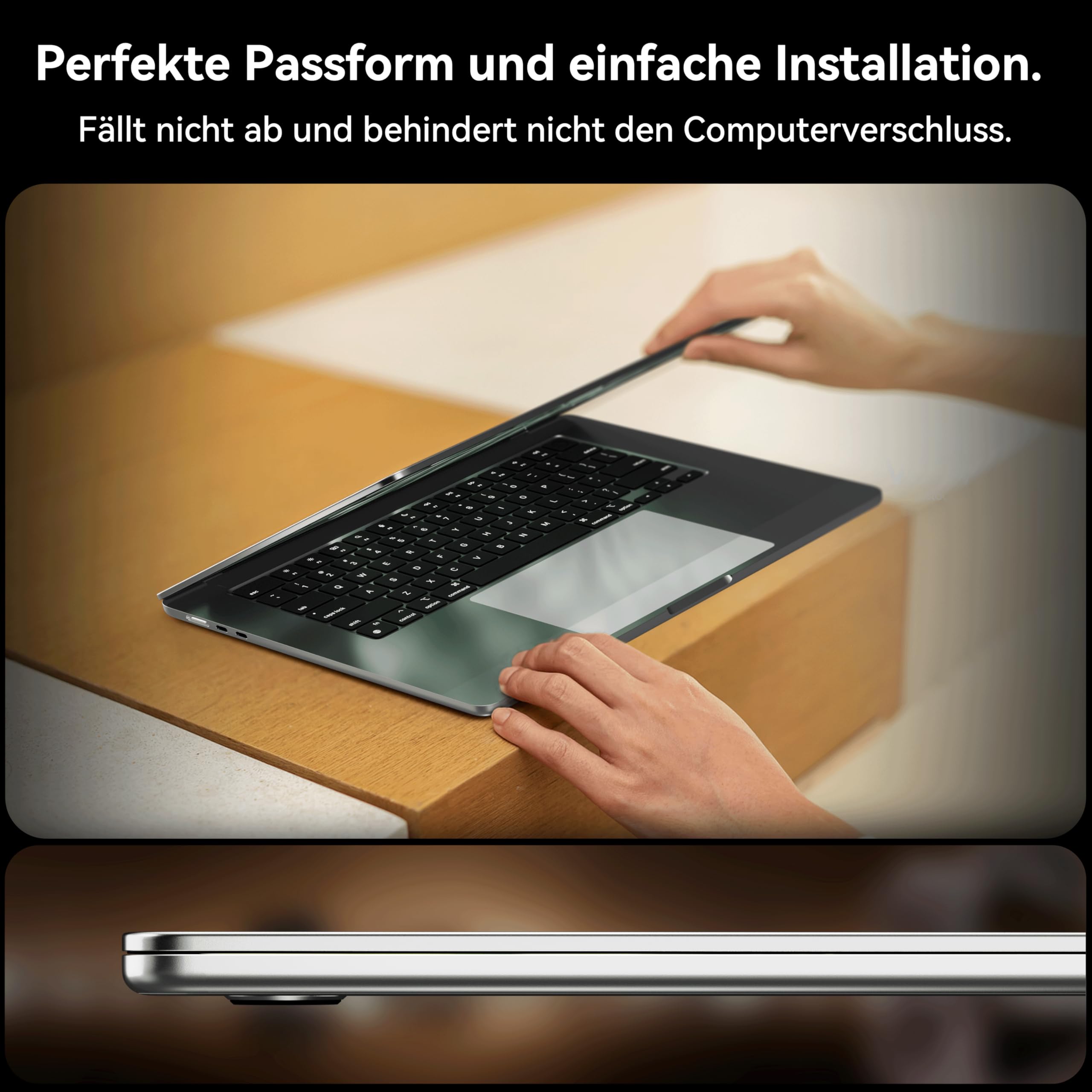 IPROKKO Pellicola protettiva a 360° anti glare blue light Mac, autoadesiva per MacBook Air 13,6 pollici (M2/M3, 2022/2024) e 13 pollici M4 2025, pellicola privacy