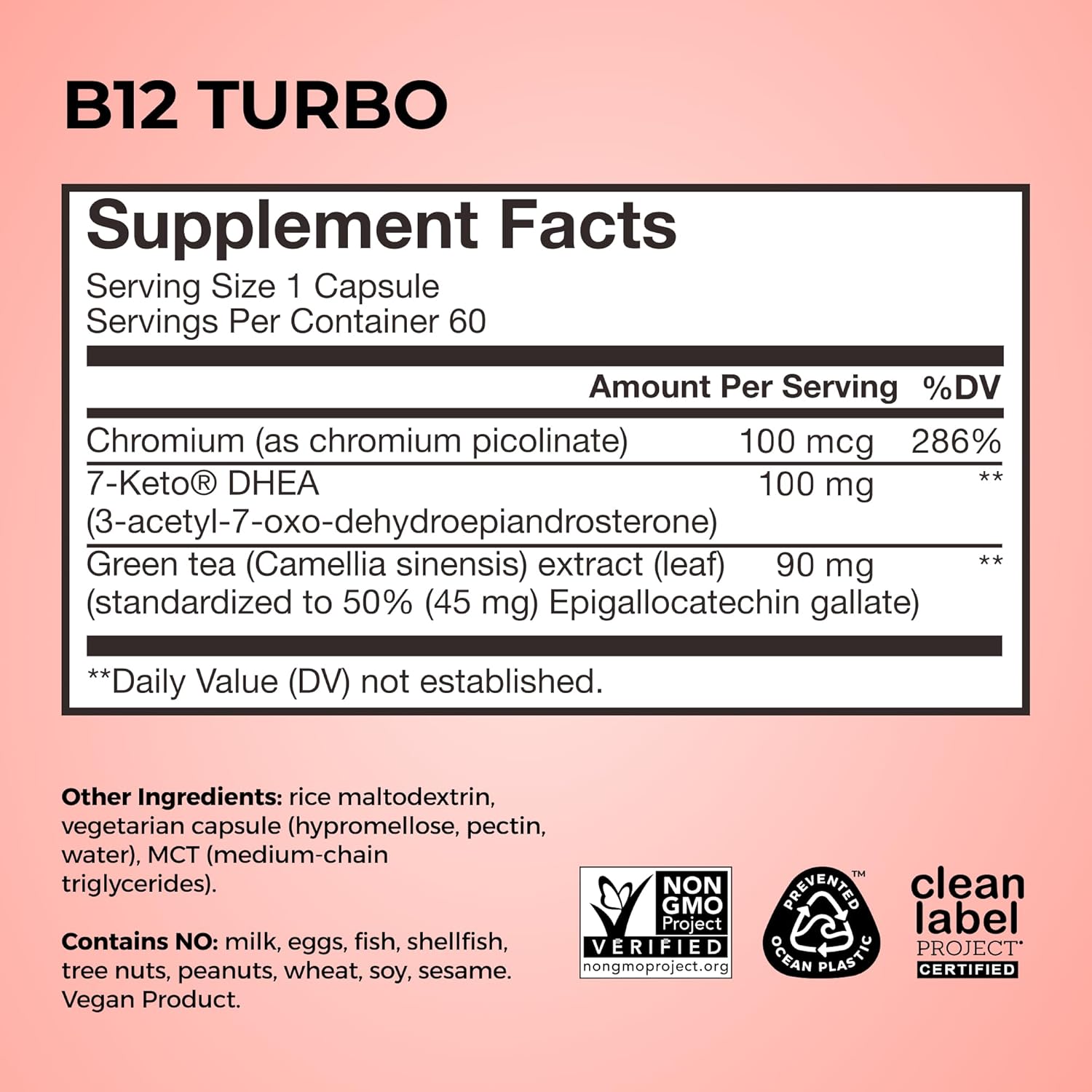 HUM B12 Turbo, Vitamin B12 Supplement, Daily Energy Support, Calcium for Bone Health, B-12 Vitamin Energy Supplements, Gluten Free, Vegan, Non GMO, 30 Vegan High Potency Tablets - Image 5