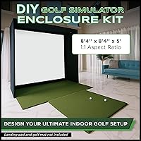 Vista 2 de DIY Golf Simulator Enclosure - Easy-Setup Golf Simulators for Home - Includes SIGPRO Premium Impact Golf Screen, Enclosure Surround, Protective Foam