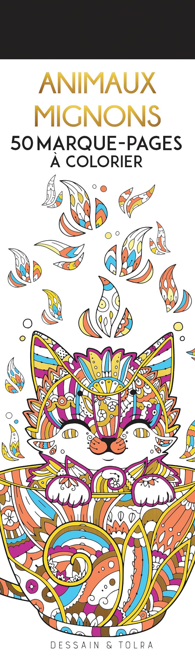 Animaux mignons - 50 marque-pages à colorier: Marque-pages à colorier