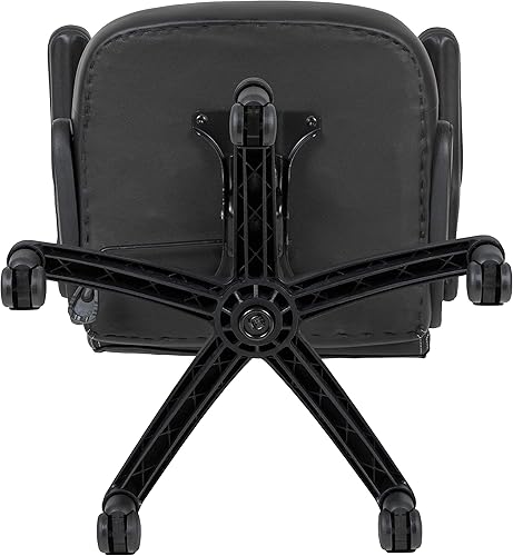 Miniatura 63 de Flash Furniture X10 - Silla giratoria de policarbonato ergonómica y ajustable con apoyabrazos abatibles; para videojuegos, juegos de carreras,