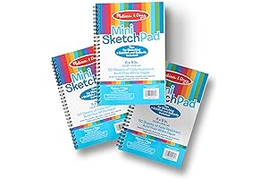 Melissa & Doug Mini Sketch Pad of Paper: Essential Art Supplies for Budding Artists
