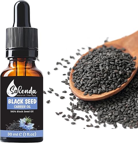 Aceite de semilla negra de Salenda  100% puro y natural prensado en frío, alta timoquinona, apoya el sistema inmunológico, las condiciones de la