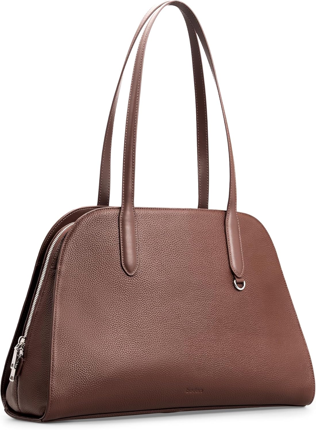 befen Genuine Leather Tote Bag for Women Multi-Pockets Designer Shoulder Tote Work Purse Satchel Handbags