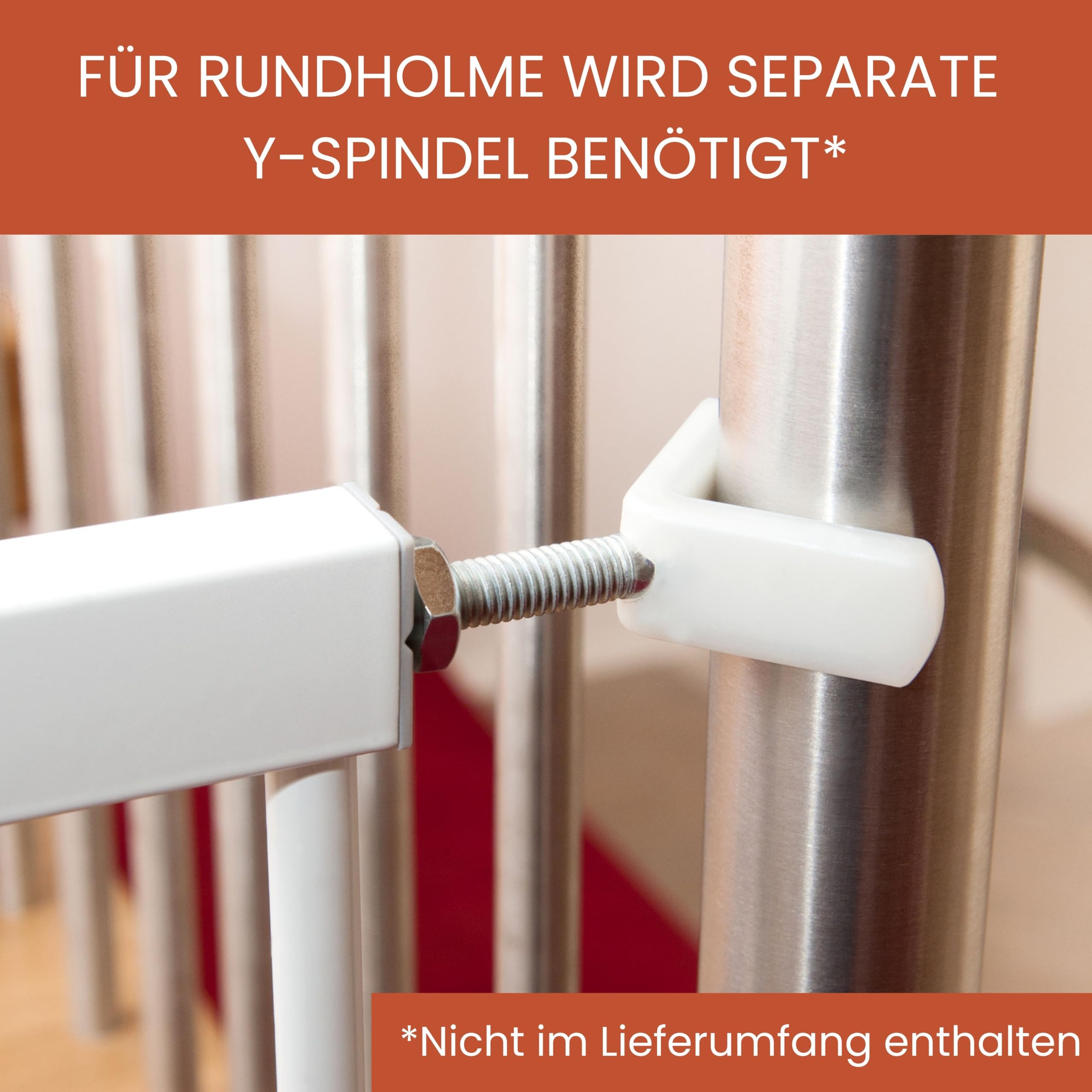 hauck Stop N Safe 2, Silber – Schutzgitter Treppe und Tür 84–89 cm – Kindersicheres Absperrgitter ohne Bohren – Manuelle 1 Hand Öffnung – nur für Innen - Auch für Hunde