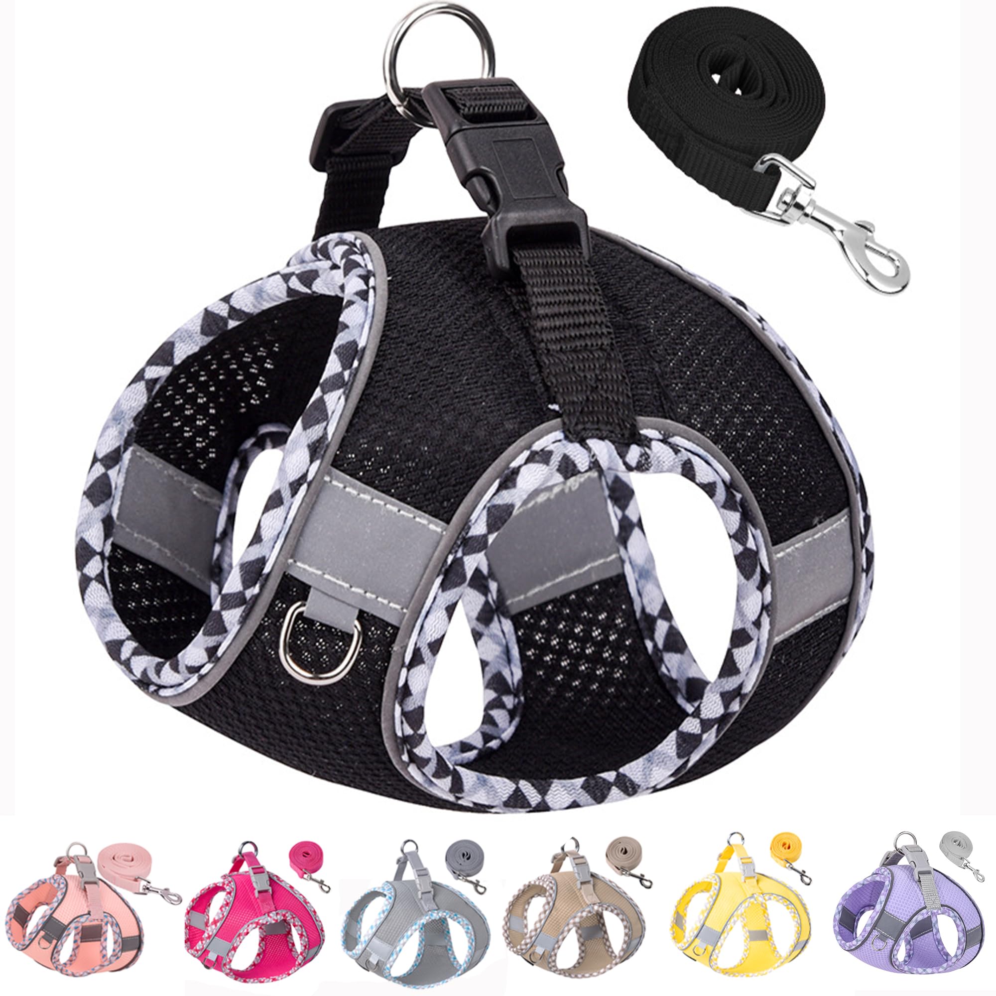 Petank Step in Dog Harness No Pull and Leash for Small Medium Dogs Cats. — image 1