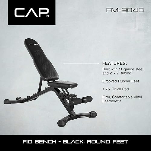 Miniatura 11 de CAP Barbell Multi-Purpose Adjustable Utility Strength Training Weight Bench Multiple Options