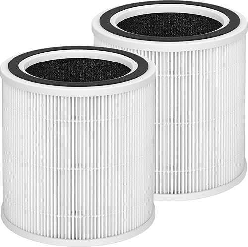 Breabetter AC400 - Filtro de repuesto True HEPA compatible con purificadores Purivortex AC400, filtro HEPA H13 3 en 1 (paquete de 2), color blanco disponible en Yaxa Peru