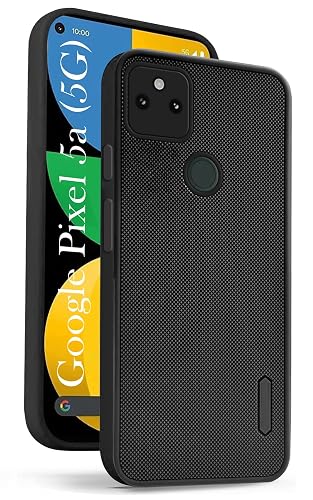 Jkobi Back Case Cover for Google Pixel 5a (Textured Grip Design | Camera Protetion | Soft Touch and Feel | Slim and Light Weight | Black)