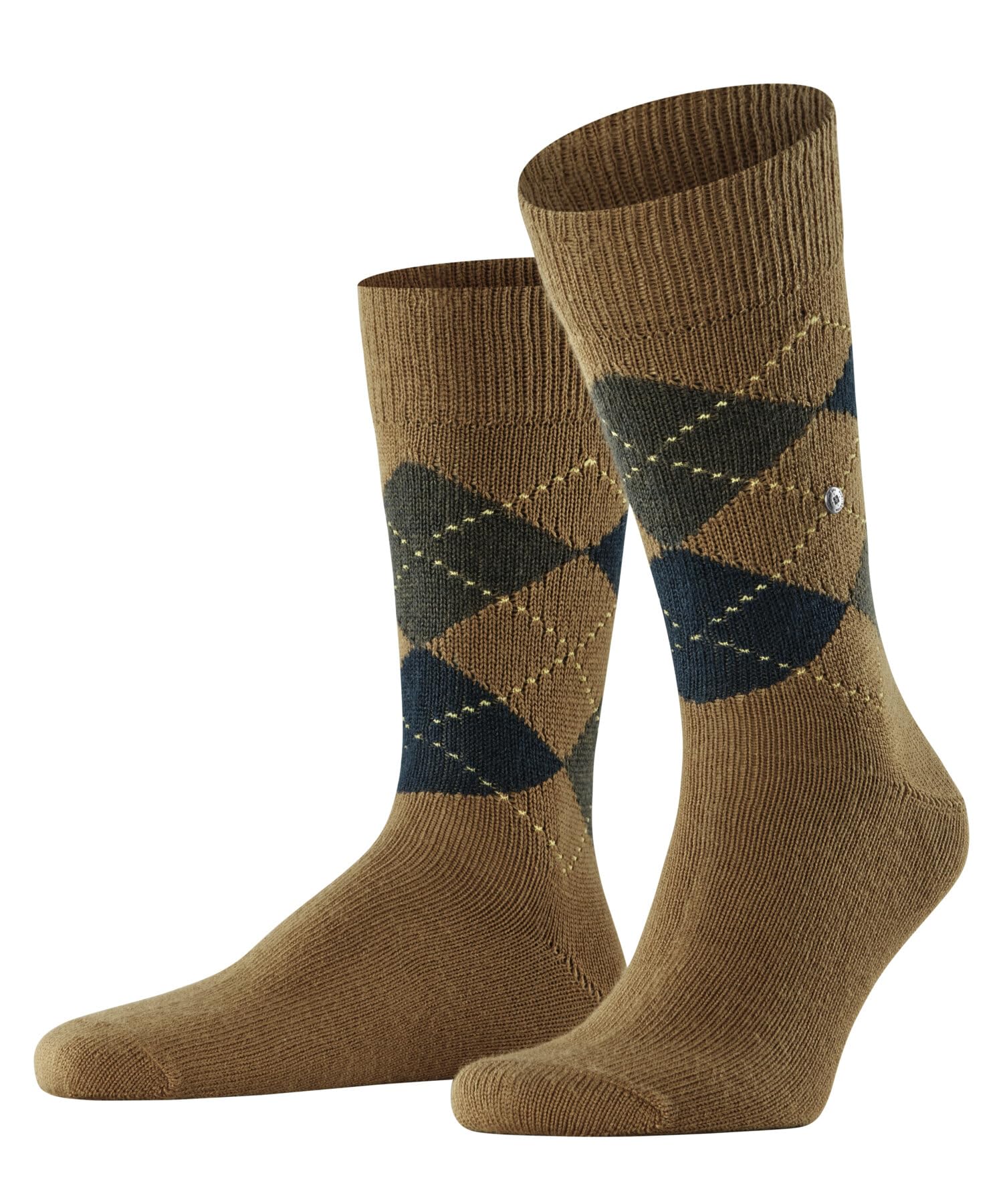 Calzini Uomo Burlington Preston - Lunghi Al Ginocchio, Motivo Argyle, Taglia Unica 40-46 - Foto 5