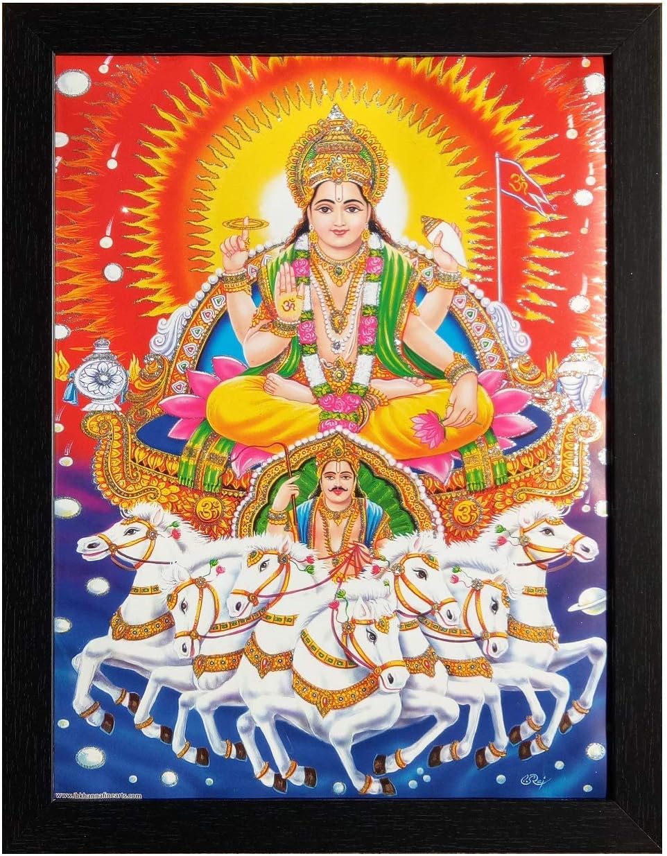 Shree Synthetic Wood Wall Photo Frame (44.5 x 34.5 x 1 cm, Black)