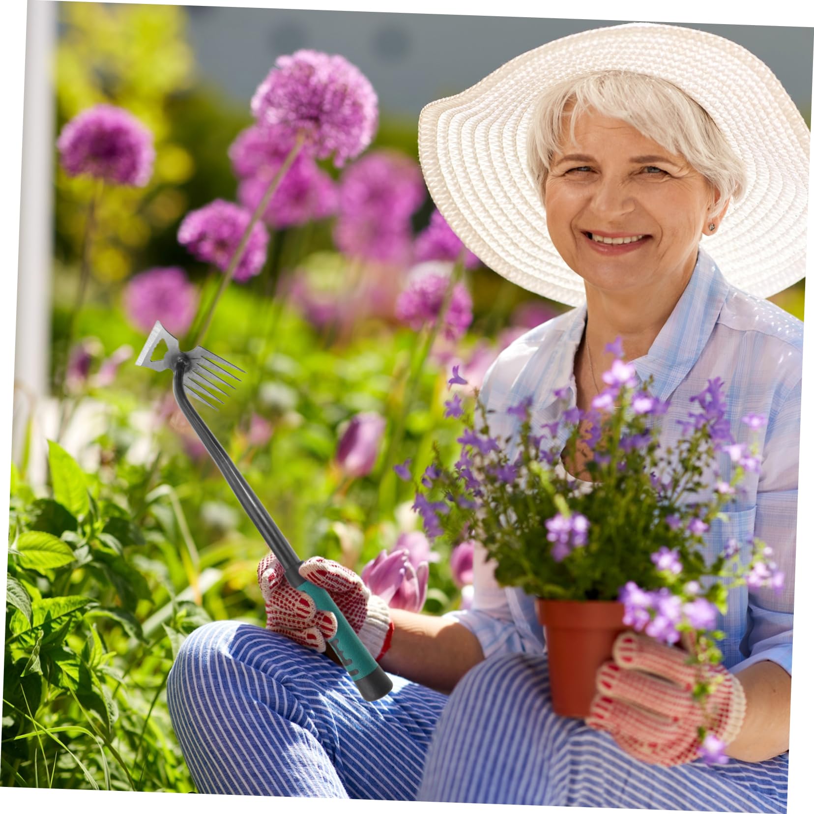 ibasenice 4stücke Garden Weeder Mit Ergonomischem Griff Multifunktionales Gartenwerkzeug Unkrautentfernung Leicht Und Langlebig Für Präzises Arbeiten Pflastersteinen Und Beeten