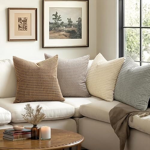 Vista 57 de MIULEE - Fundas de almohada decorativa Funda de cojín suave y sólida para sofá cama Dormitorio.