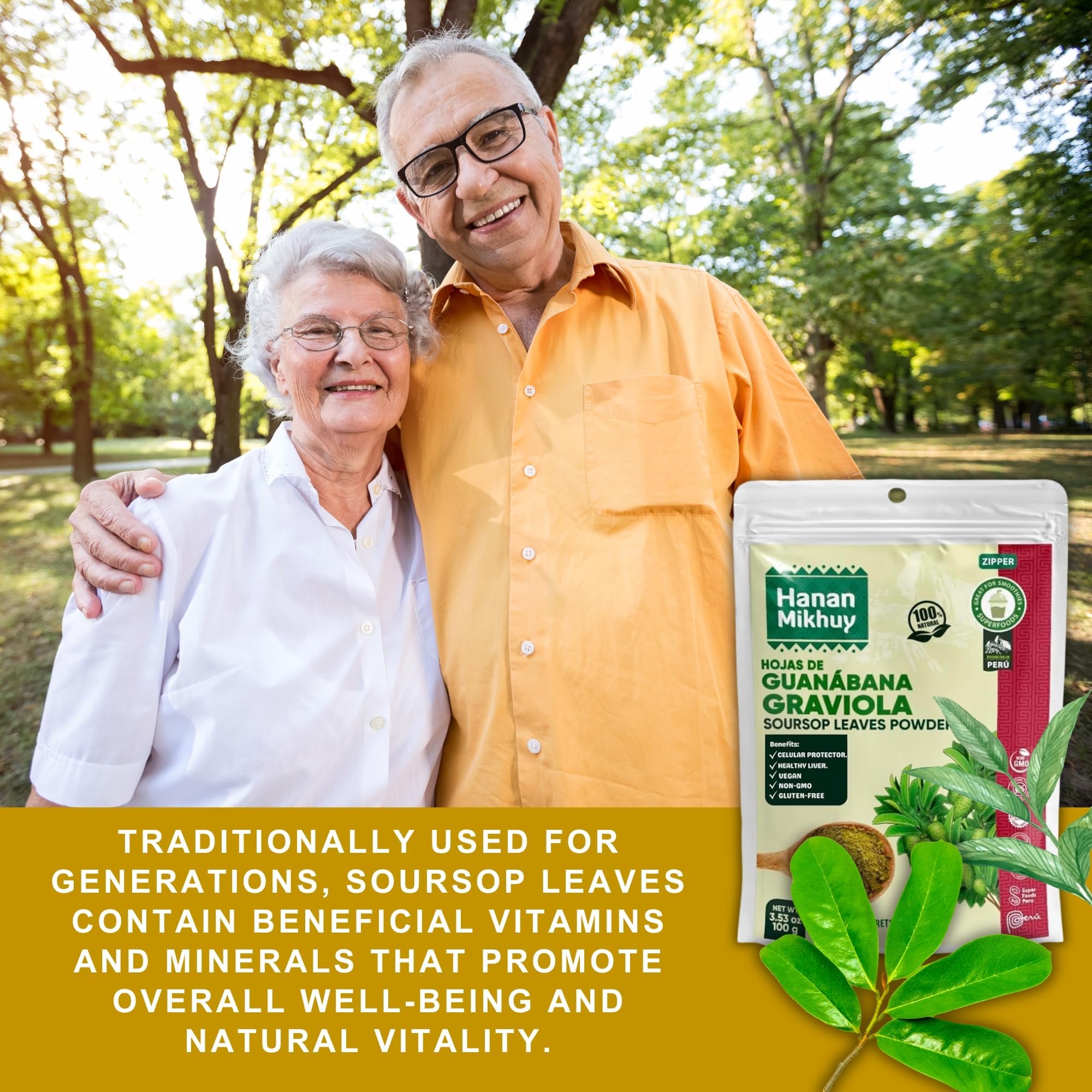 Amazon.com: HANAN MIKHUY Hojas de Guanábana 100g - 100% Natural