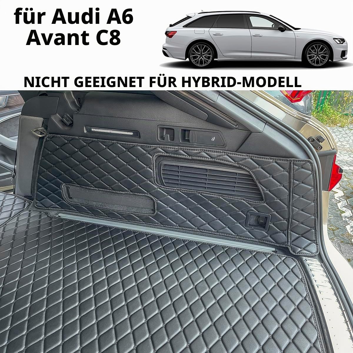 Kofferraumwanne für 2018-2026 Audi A6 C8 Avant ＆ Allroad | Kofferraummatte Kofferraumabdeckung