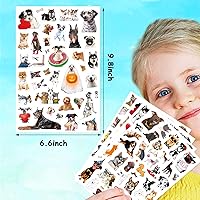 Vista 4 de Calcomanías para cachorros, 650 unidades, lindas calcomanías para cachorros de mascotas para niños, tema de perros de animales para botella de agua